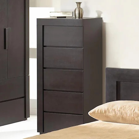 Contemporary 5 Drawer Chest